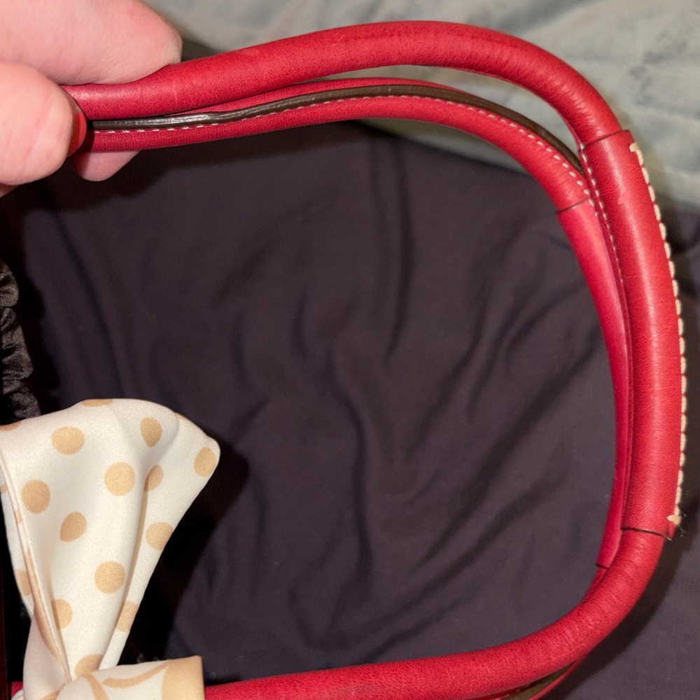 Coach Madeline bag - pink with tan bow - Picture 17 of 17